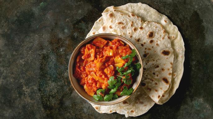 onbeperkt € 2,50 korting op roti kip of kipfilet
